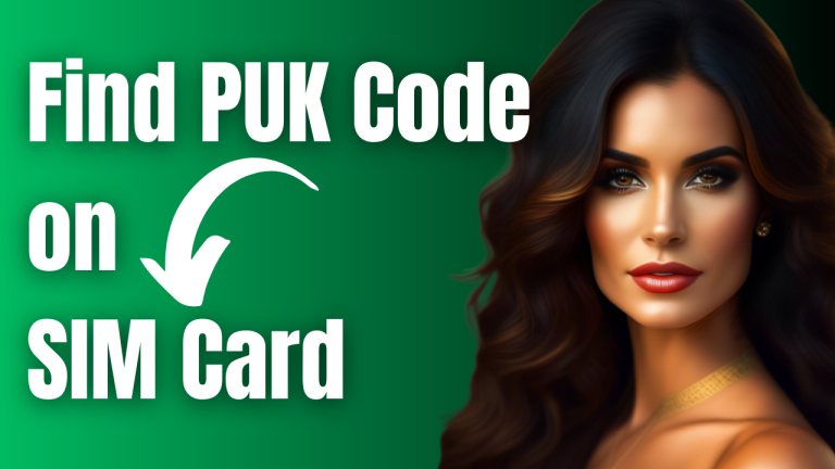 Find PUK Code on SIM Card