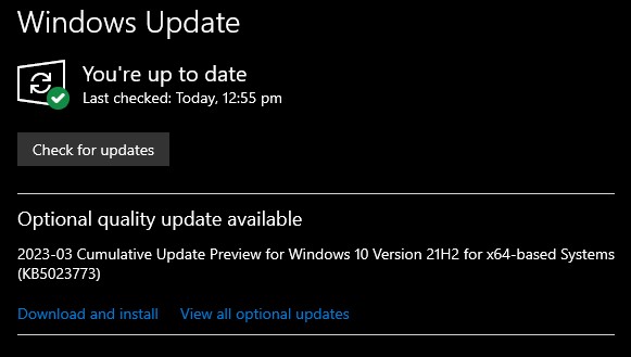 Fix 2 Update Windows
