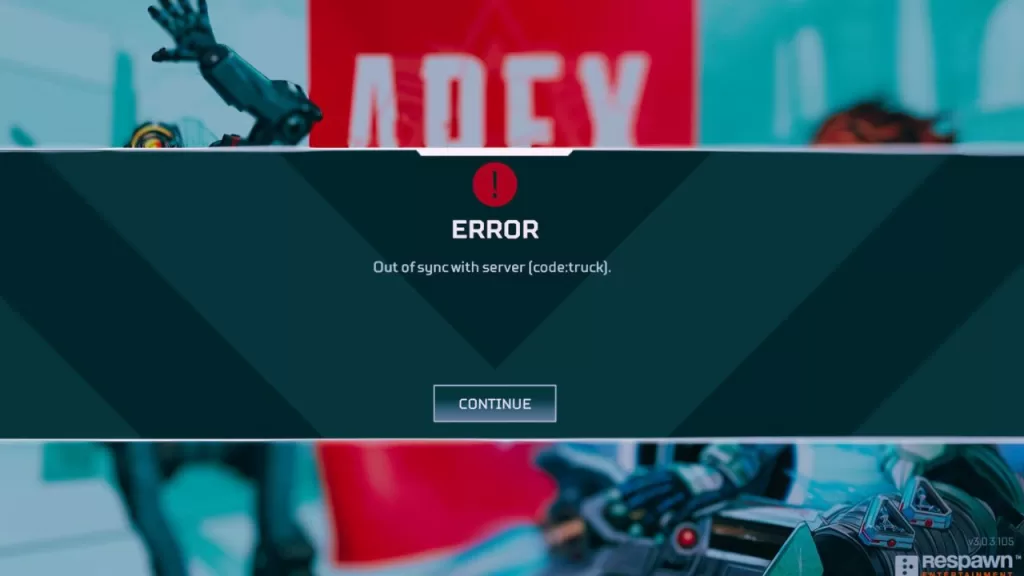 Apex Legends Out of Sync with Server