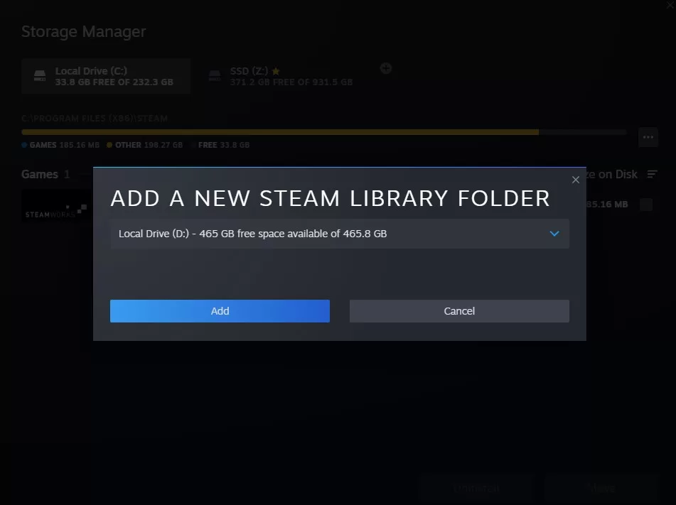 Fix 1 Creating a New Steam Library Folder jpg