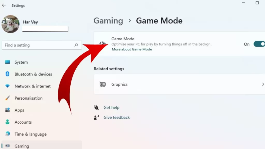 Game Mode in Windows 11