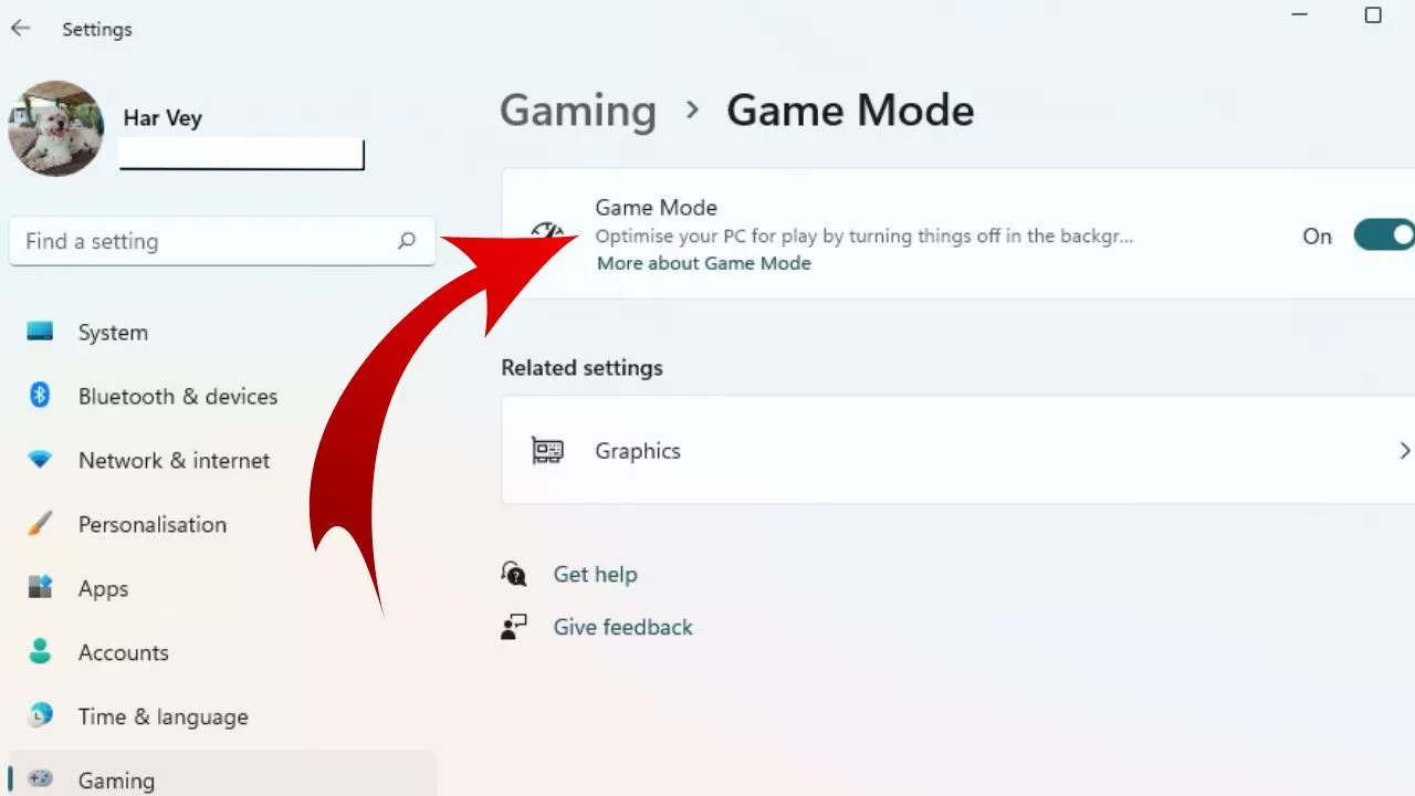Game Mode in Windows 11 jpg