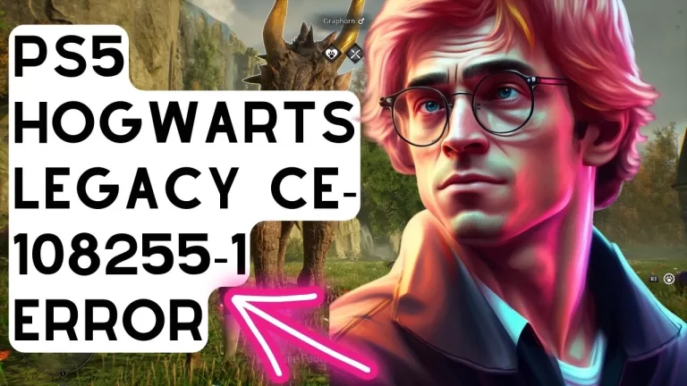 PS5 Hogwarts Legacy CE-108255-1 Error