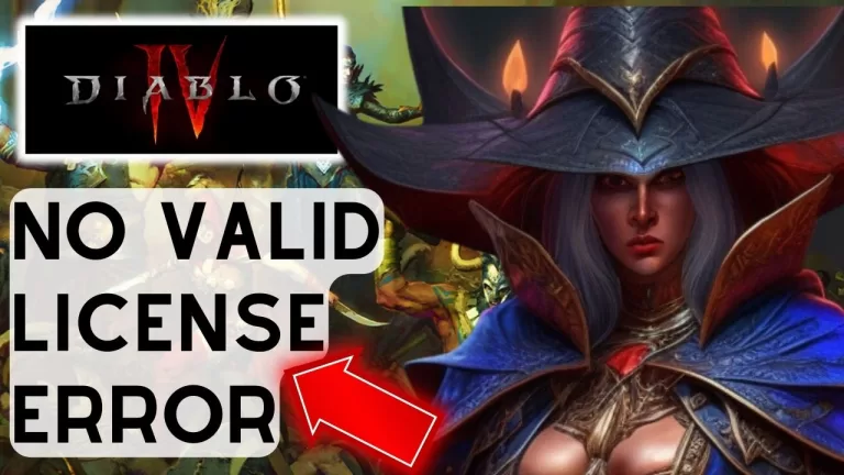 Diablo 4 No Valid License Error