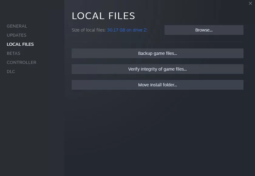 Verify Game Files