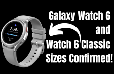 Galaxy Watch 6 and Watch 6 Classic sizes confirmed