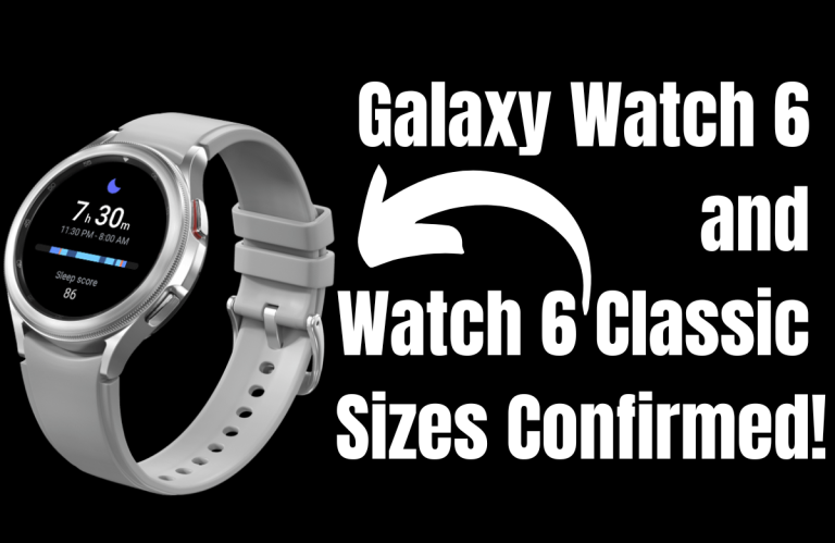 Official Poster Confirms Galaxy Watch 6 and Watch 6 Classic Sizes