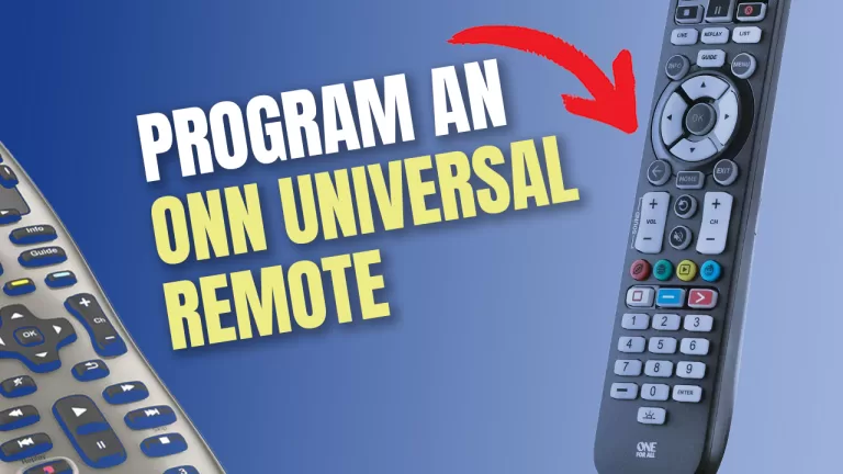 how to program onn universal remote