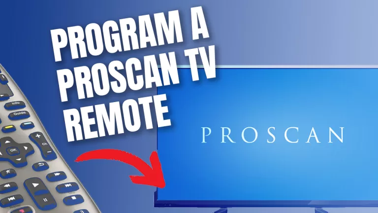 how to program proscan tv remote