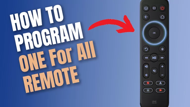 howto program one for all remote