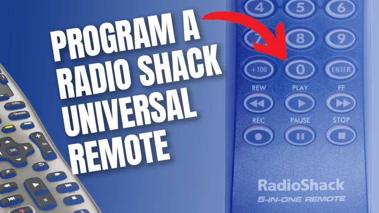 howto program radio shack universal remote