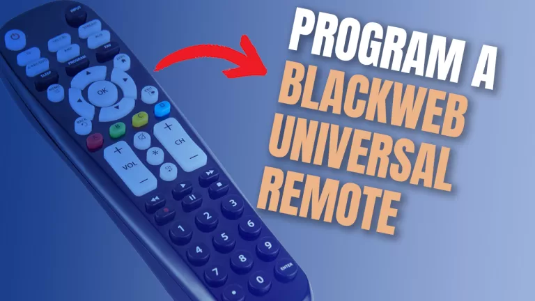 program blackweb universal remote
