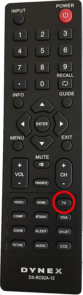 program dynex tv remote 2
