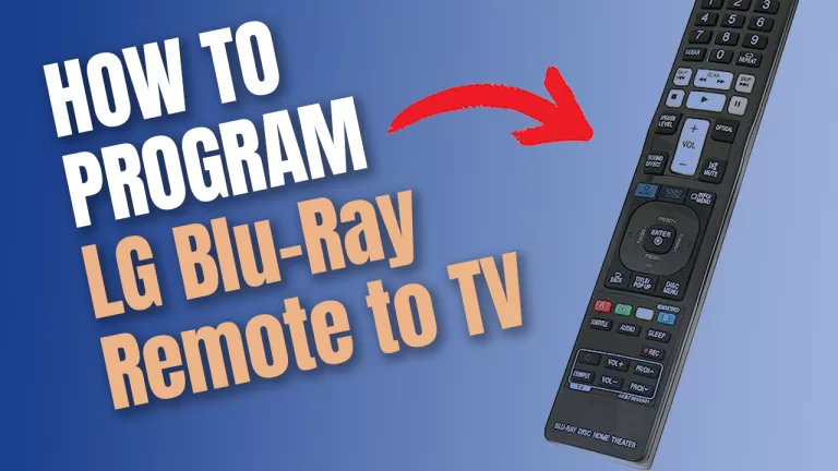 program lg bluray remote to tv