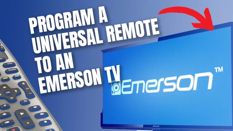 program universal remote to emerson tv