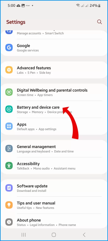 Tap Battery and device care