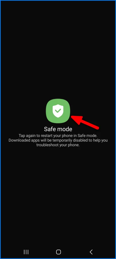 Select Safe mode