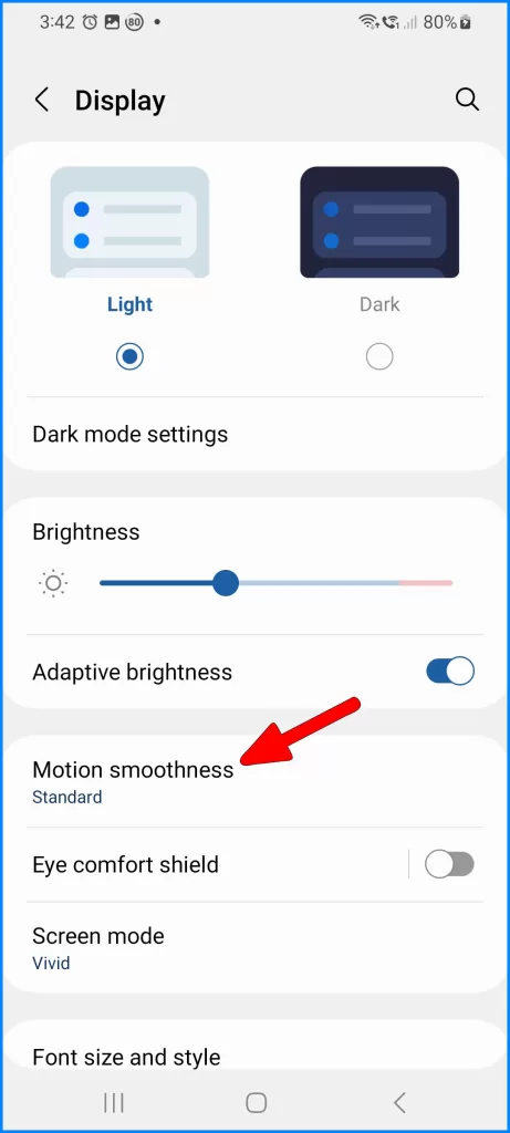 Tap Motion smoothness