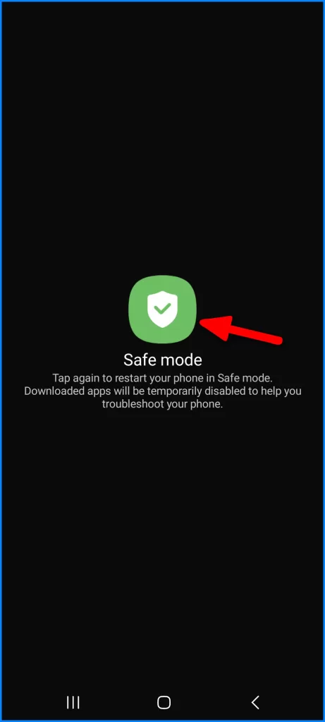 Tap Safe mode