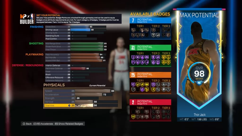 NBA 2K24 Badges On MyCareer