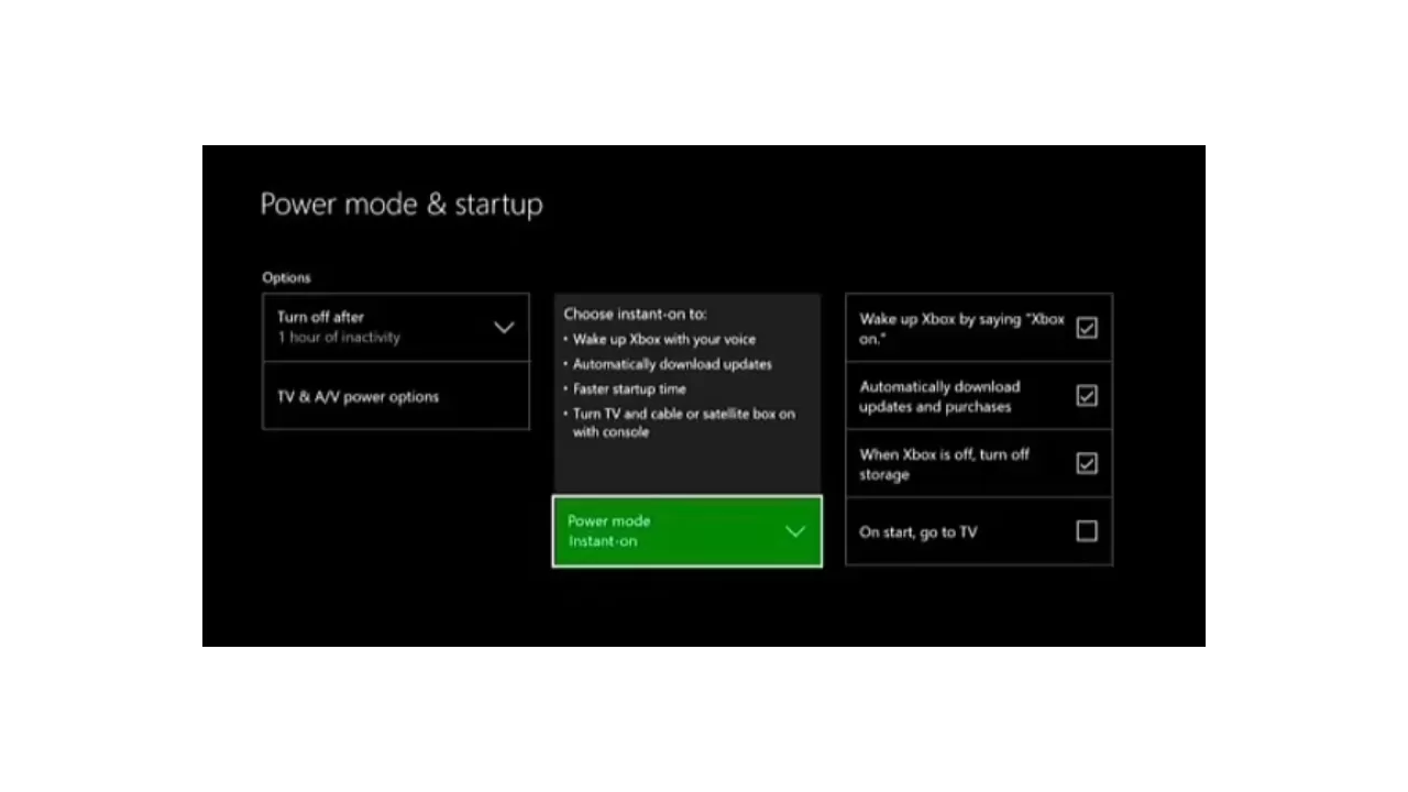 Change the Xbox One Power Mode 1 jpg