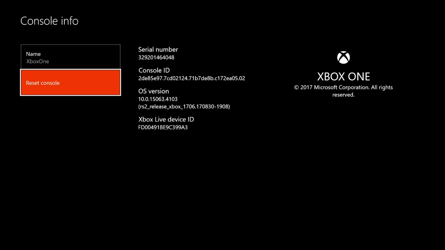 Reset Your Xbox to Factory Settings