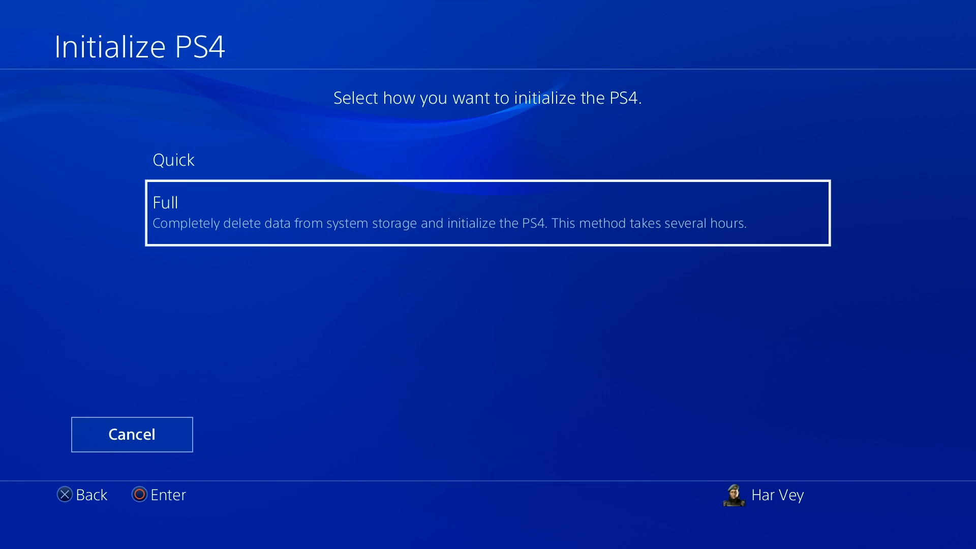 Initialize Your PS4