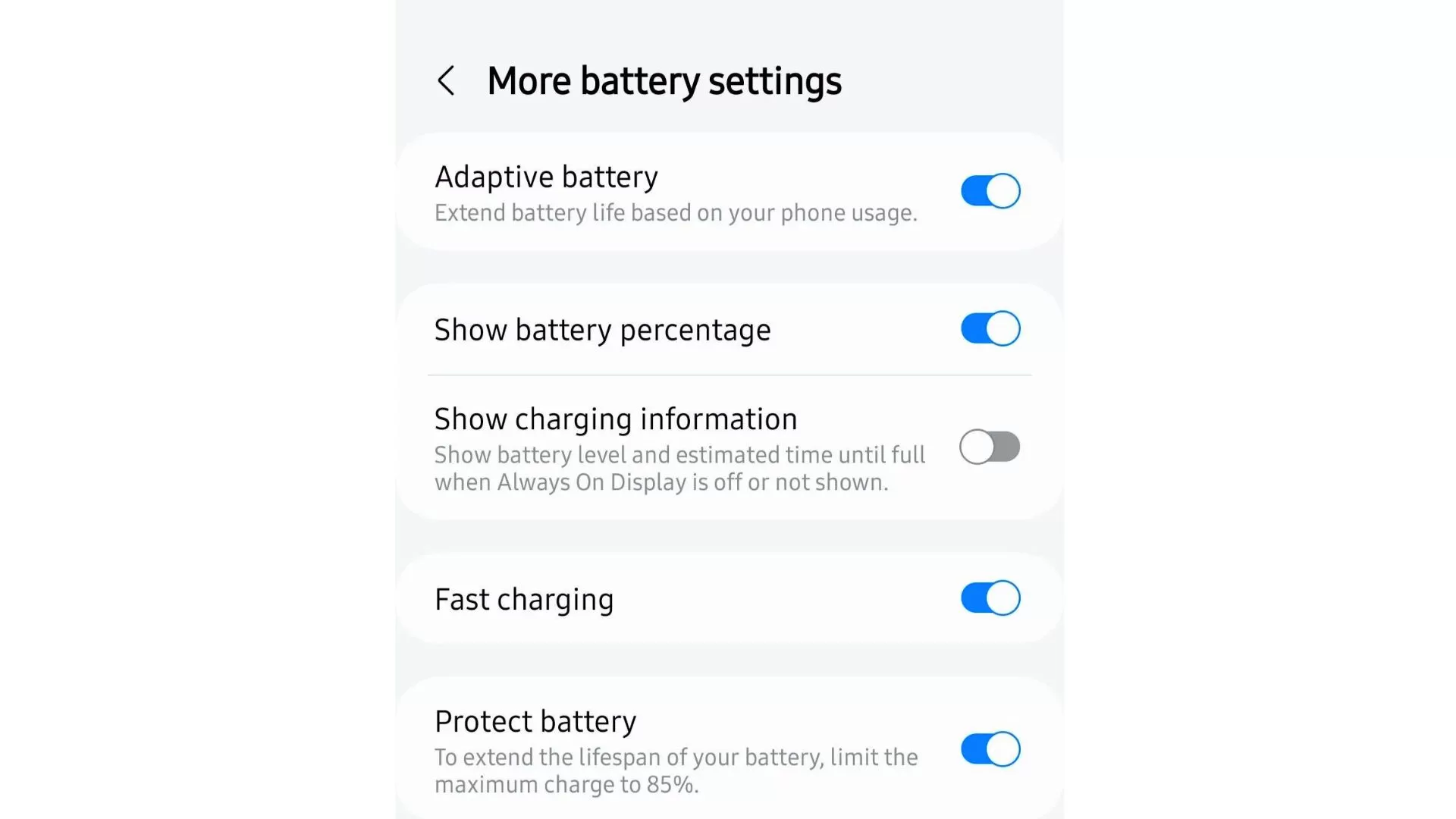 Disable Fast Charging