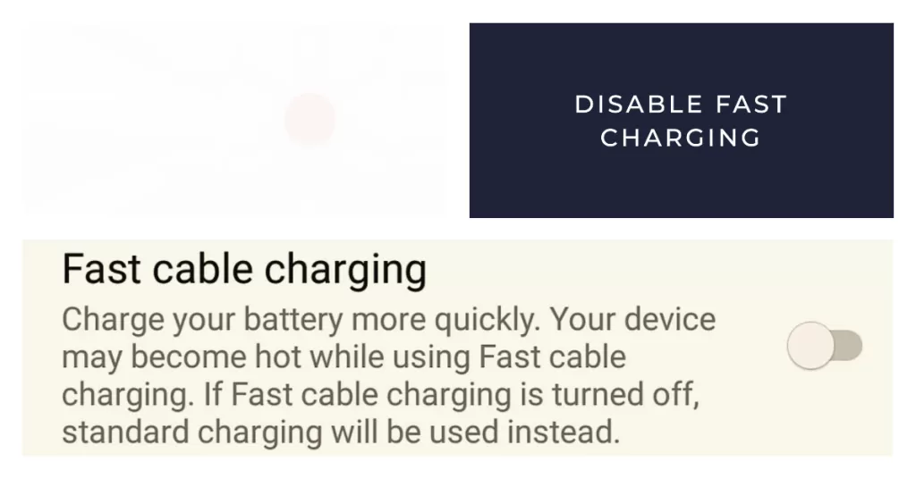 disable fast charging galaxy note 8