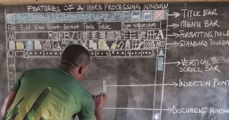 This Teacher in Ghana Taught Students Microsoft Word Without a Computer