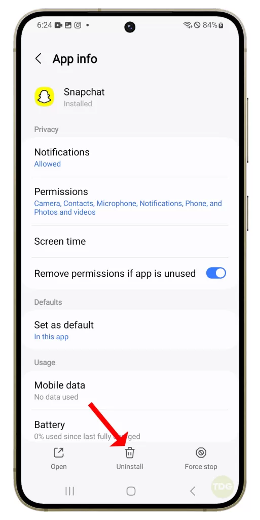 10 Solutions To Fix Snapchat Notifications Not Working On Galaxy S24 11