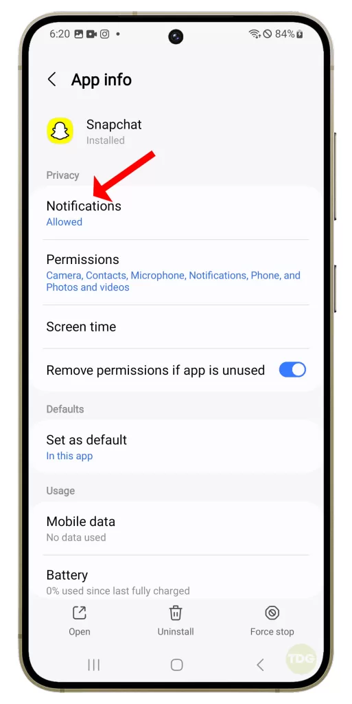 10 Solutions To Fix Snapchat Notifications Not Working On Galaxy S24 7