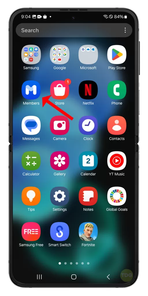 Open the Samsung Members app on your Galaxy Z Flip 5