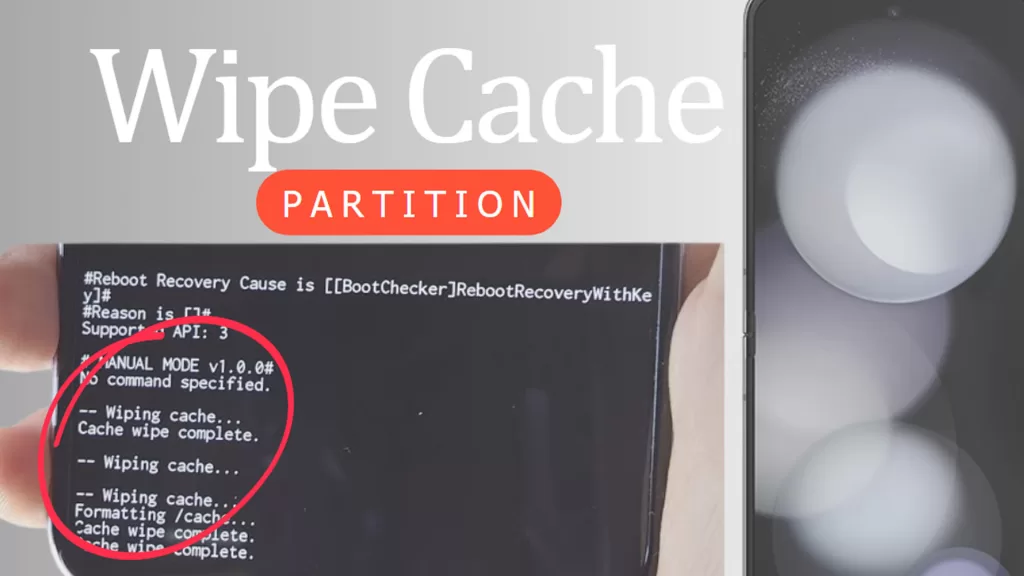wipe cache partition galaxy z flip 5