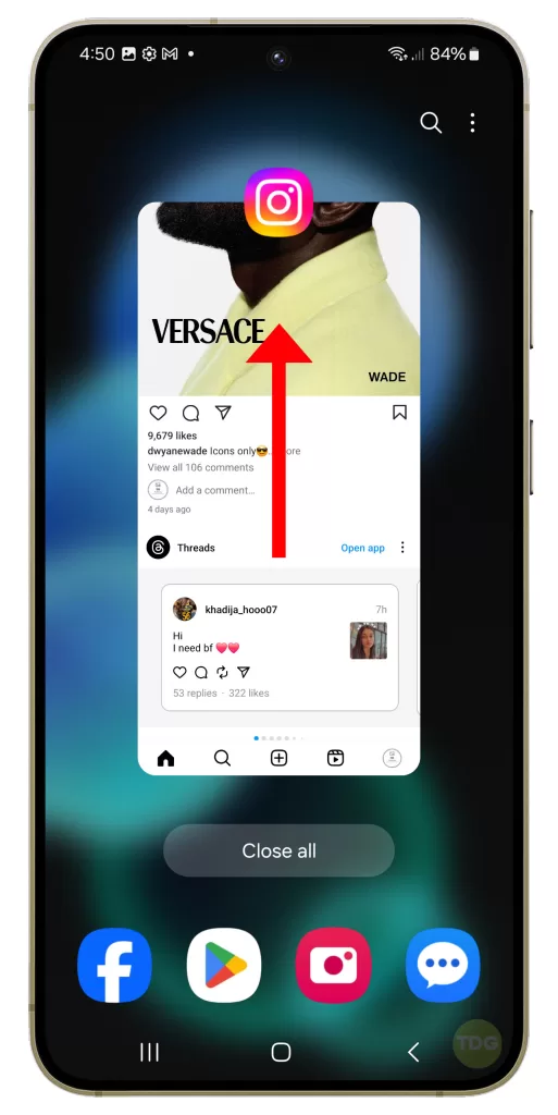Instagram Notifications Not Showing on Galaxy S24 Lock Screen 3