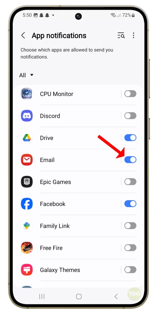 Samsung Email App Notifications Not Working On Galaxy S24 2