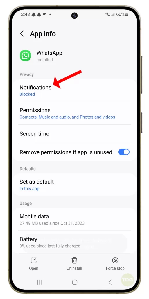 WhatsApp Notifications Not Working On Galaxy S24 1