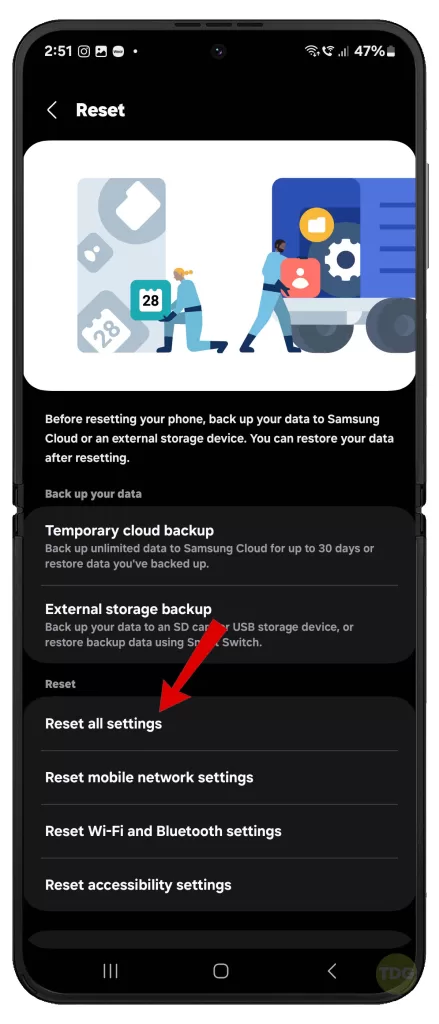 fix Galaxy Z Flip 5 cant hear caller issue 3