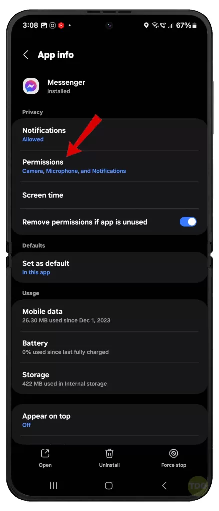 Fix Galaxy Z Flip 5 Facebook Messenger URL has expired error 1