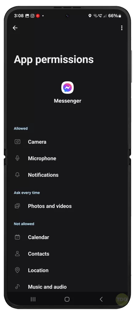 Fix Galaxy Z Flip 5 Facebook Messenger URL has expired error 2