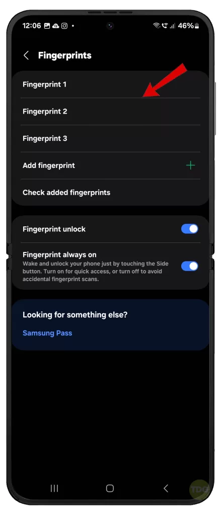 Fix Galaxy Z Flip 5 Fingerprint Registration Error Cannot Add Fingerprint 8