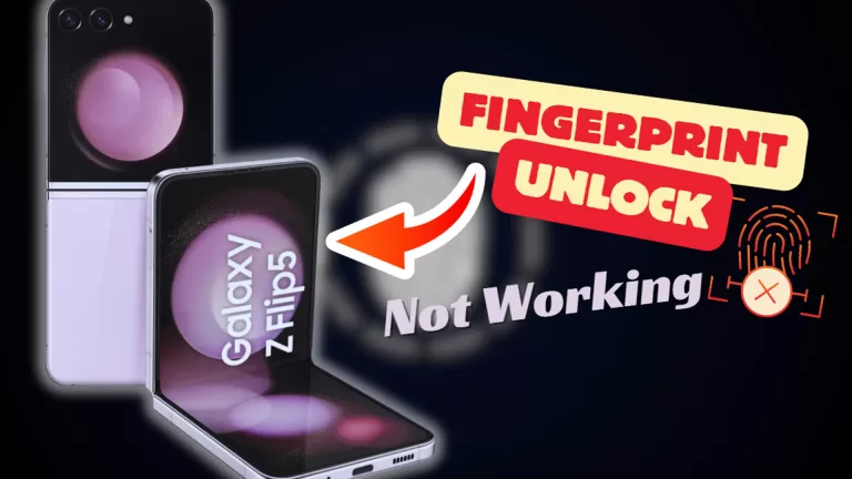 Fix Galaxy Z Flip 5 Fingerprint Unlock not working Troubleshooting Guide