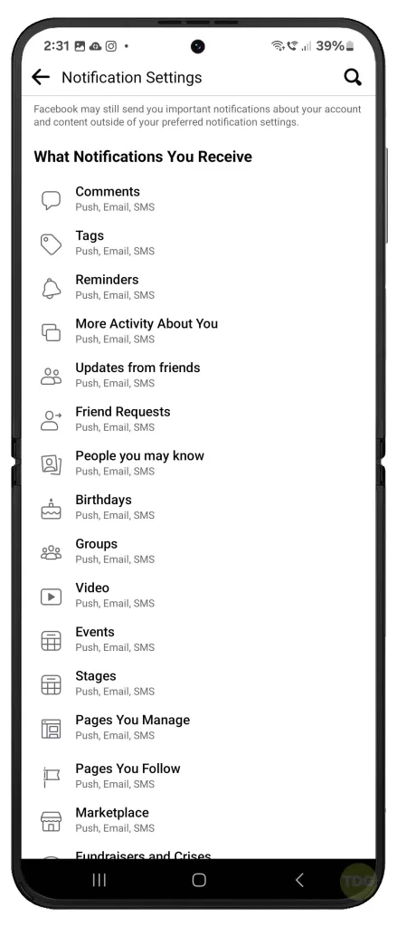 Galaxy Z Flip 5 Facebook Notifications Not Working 2