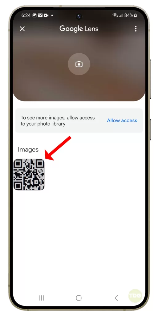How To Scan QR Code On Galaxy S24 Email Text Browser Or Photo 6