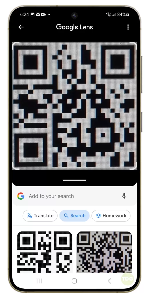 How To Scan QR Code On Galaxy S24 Email Text Browser Or Photo 8