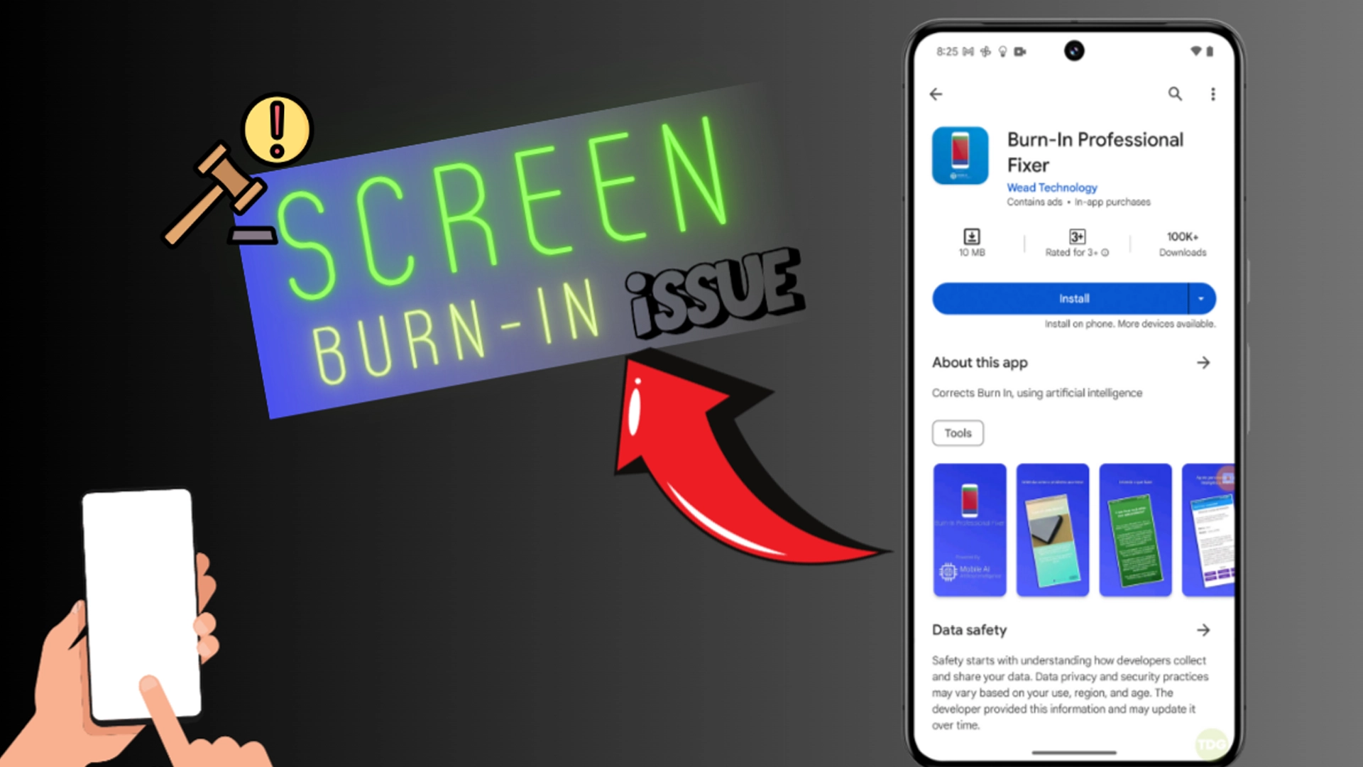 google pixel 8 screen burn in