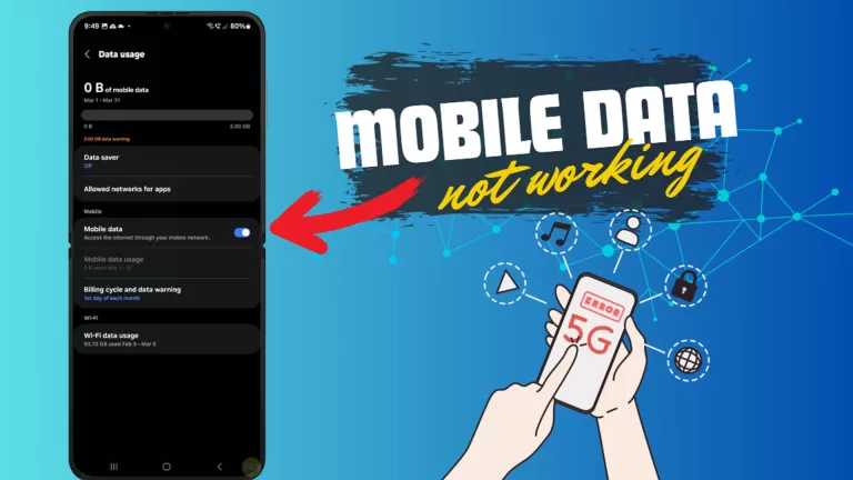 How to Fix Mobile Data Not Working on Galaxy Z Flip 5 Troubleshooting
