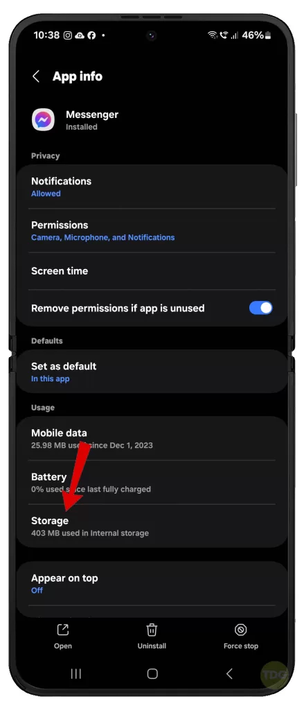 fix Galaxy Z Flip 5 Messenger keeps logging out 3