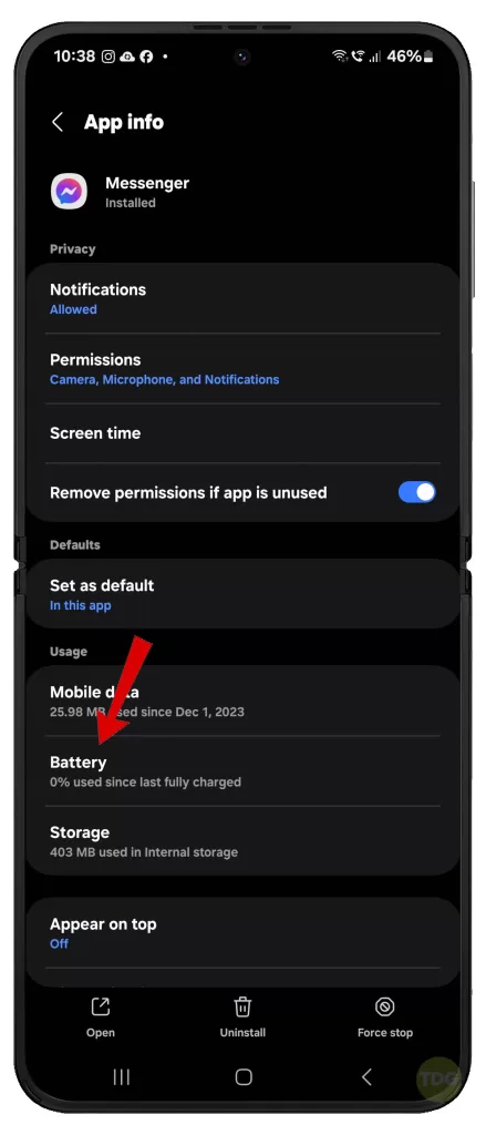 fix Galaxy Z Flip 5 Messenger keeps logging out 7