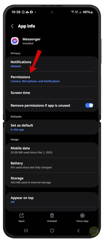 fix Galaxy Z Flip 5 Messenger keeps logging out 9